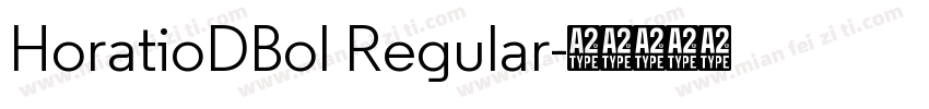 HoratioDBol Regular字体转换